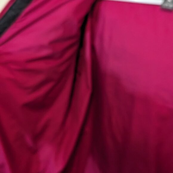 Eddie Bauer Down Long Tunic Length Puffer Parka Coat Black Fushcia Girls L 14-16 - Picture 13 of 16